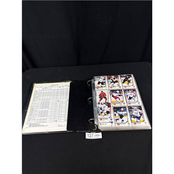 Binder Lot of 2010-11 Donruss Panini Hockey Cards