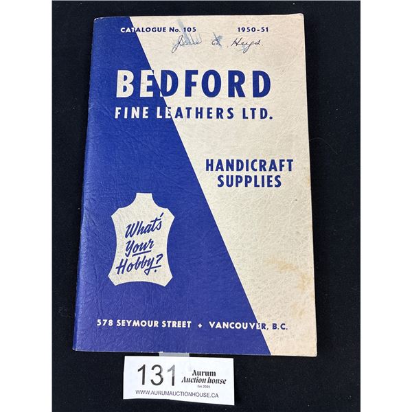 "Bedford" Fine Leathers (Vancouver) Sales Catalouge 1950