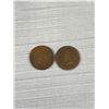 Image 2 : 2 U.S. Indian Head 1 Cent Cois 1865 + 1903 Decent Condition