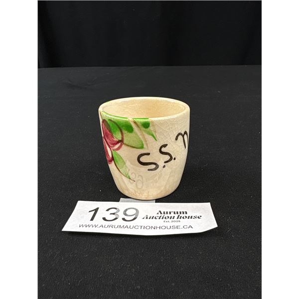 Egg Cup "SS Norisle" The 1st Passenger Steamship Built In Canada (After WWII 1946)