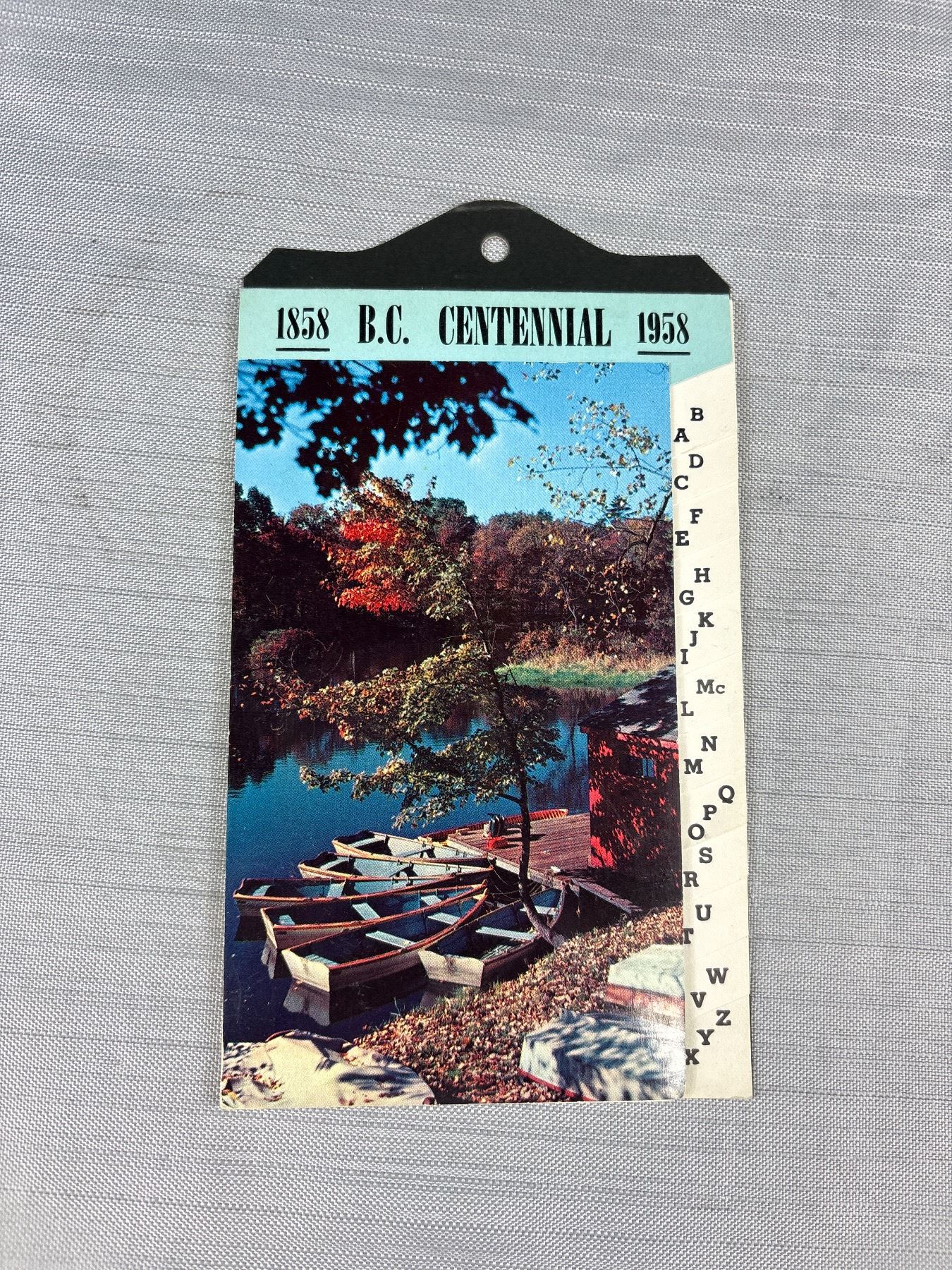 Mint Condition 1958 B.C. Centennial Notepad/Calendar