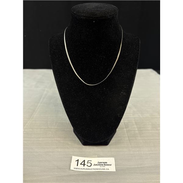 Nice Herringbone Sterling Silver (16") Necklace/Chain