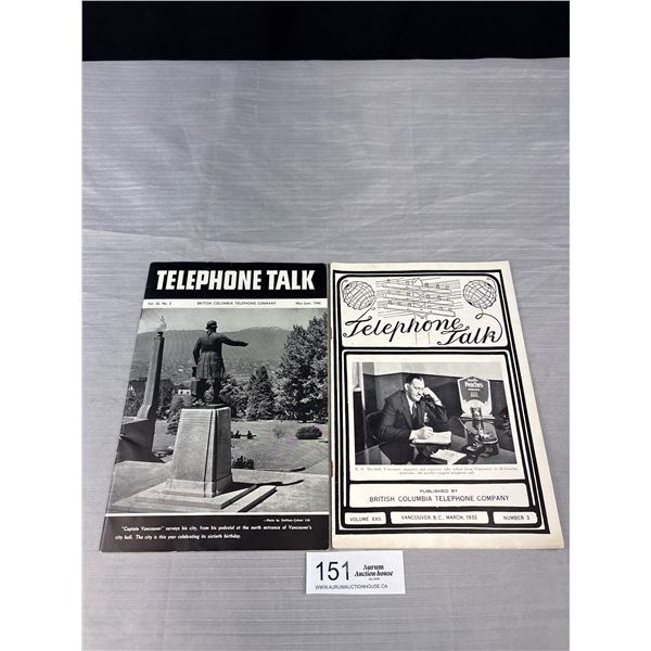 2 Early Telephone Talk Magazines (B.CTRL) 1932 + 1946