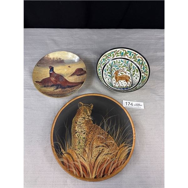 3 Vintage Decorative Plates Royal Doulton and others