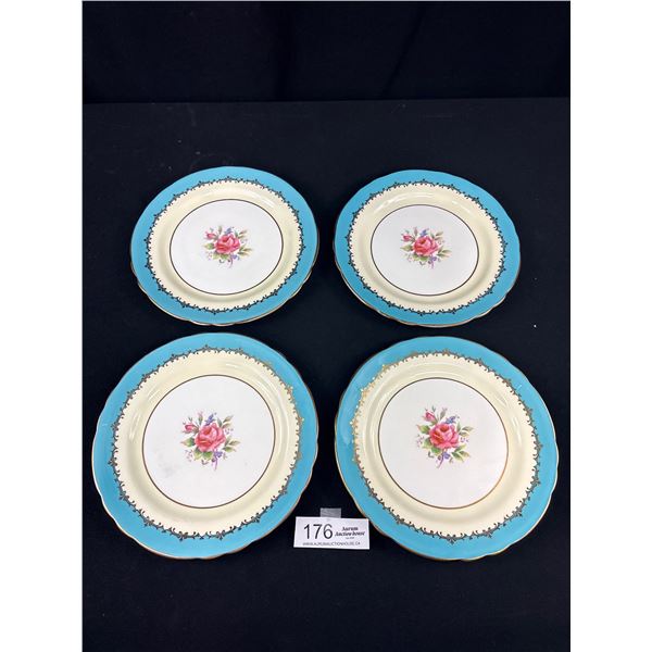Lot of 4 Vintage Aynsley Eastbourne Dinner Plates