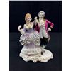 Image 2 : Lot of 2 Vintage Porcelain Figurines Dresden Lace etc