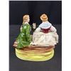 Image 6 : Lot of 2 Vintage Porcelain Figurines Dresden Lace etc