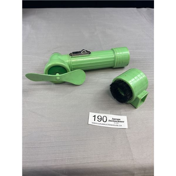 Vintage Pilots Star Flashlight Fan with Hoover Attachment 1960's Made in Japan