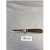 Image 3 : Vintage Stag Handle Knife with Sheath Puma? 800 Silver Tag on Side