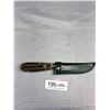 Image 4 : Vintage Stag Handle Knife with Sheath Puma? 800 Silver Tag on Side