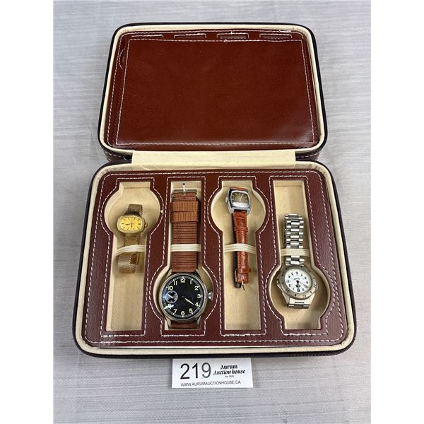 Nice Case Full with Watch Collection Some Working Some Not Tested