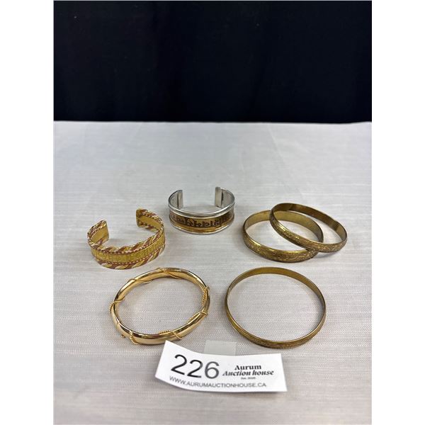 Nice Lot of Vintage Copper/Brass Egypt? Bracelets