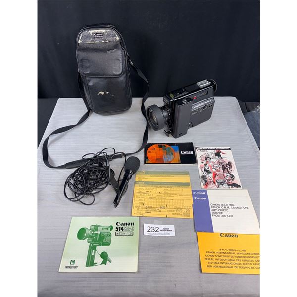 Vintage Canon Can-o-sound Video Recorder in Bag Untested