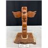 Image 1 : 11" Tall West Coast Native Totem Pole on Stand