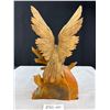 Image 4 : Very Nice Hand Carved 14" Tall Eagle and Fox Signed on Bottom