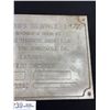 Image 3 : Vintage 14" x 10" Cast RMS Ross Sluice Box Machine Plate From Rosedale Machine Shop BC