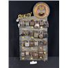 Image 1 : Very Cool Vintage Master Lock Padlock Display 23" Tall Full of Locks Some with Keys