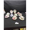 Image 1 : Lot of 10 Bone China Vintage Teacups and Saucers