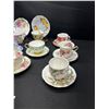 Image 2 : Lot of 10 Bone China Vintage Teacups and Saucers