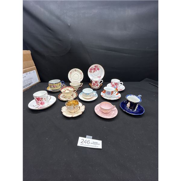 Lot of 10 Very Nice Demitasse Cups and Saucers