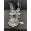 Image 1 : Very Nice Lot of Crystal and Glassware Crystal Pitcher Etc