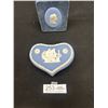 Image 3 : Nice Vintage Wedgewood Lot Heart Trinket Box and Plaque