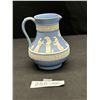 Image 3 : Vintage Wedgewood Blue Jasperware Pitcher/Jug 5" Tall