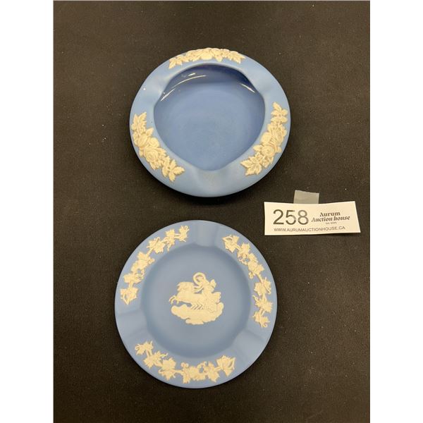 2 Vintage Jasperware Wedgewood Ash Trays