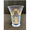 Image 2 : Blue Wedgewood Pottery Jasperware 6" Tall Vase