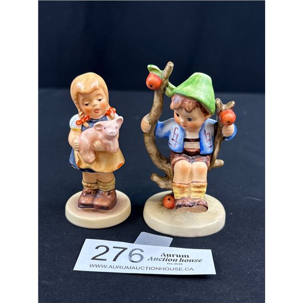 Lot of 2 Vintage Goebel Hummel Figurines 3.5" Tall