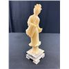 Image 2 : Vintage Chinese Carved Stone Statue of Goddess of Mercy GUANYIN 9.5" Tall