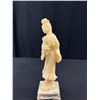 Image 3 : Vintage Chinese Carved Stone Statue of Goddess of Mercy GUANYIN 9.5" Tall