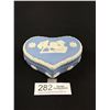 Image 1 : Very Nice Wedgewood Jasperware Heart Shaped Lidded Trinket Box