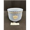 Image 1 : Vintage Morning Glory Flower Spiral Planter Pot Wedgewood Jasperware 5" Tall