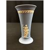 Image 2 : Vintage Wedgewood Jasperware Light Blue Trumpet Vase 6" Tall
