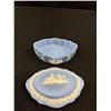 Image 2 : 2 Vintage Wedgewood Jasperware Lidded Trinket Boxes