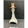 Image 1 : Vintage Hollohaza Hungary Hand Painted Porcelain Candlestick