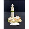 Image 1 : Very Nice Vintage Porcelain Lighthouse 6.5" Tall