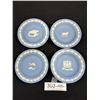 Image 1 : Lot of 4 Vintage Wedgewood Jasperware Small Plates