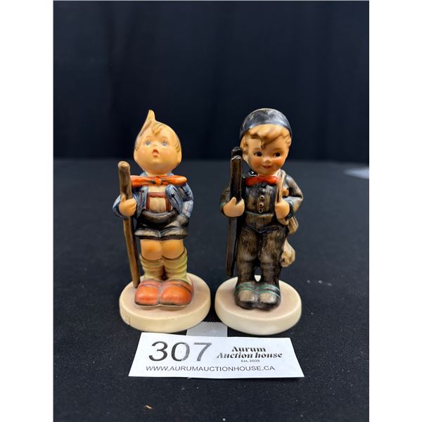 Lot of 2 Vintage Goebel Hummel Figurines 3.5" Tall