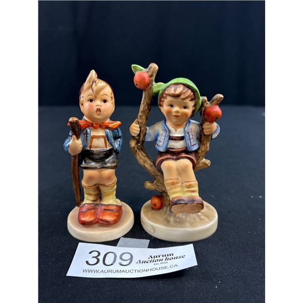 Lot of 2 Vintage Goebel Hummel Figurines 3.5" Tall