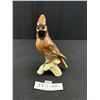 Image 1 : Vintage Goebel Cedar Wax Wing Bird Figurine 7" Tall