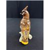 Image 2 : Vintage Goebel Cedar Wax Wing Bird Figurine 7" Tall