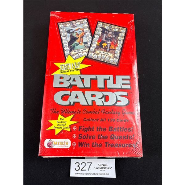 Unopened Still Sealed Box of Battle Cards Trading Cards