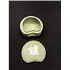 Image 7 : 2 Vintage Lidded Trinketboxes Sage Green Wedgewood Jasperware