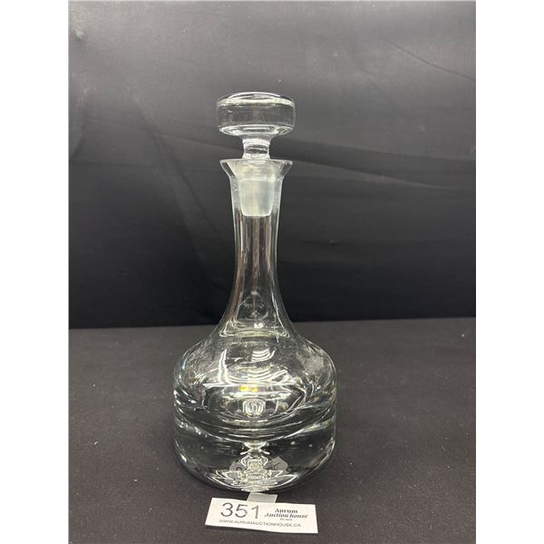 Vintage Mid Century Krosno Heavy Lead Crystal Decanter