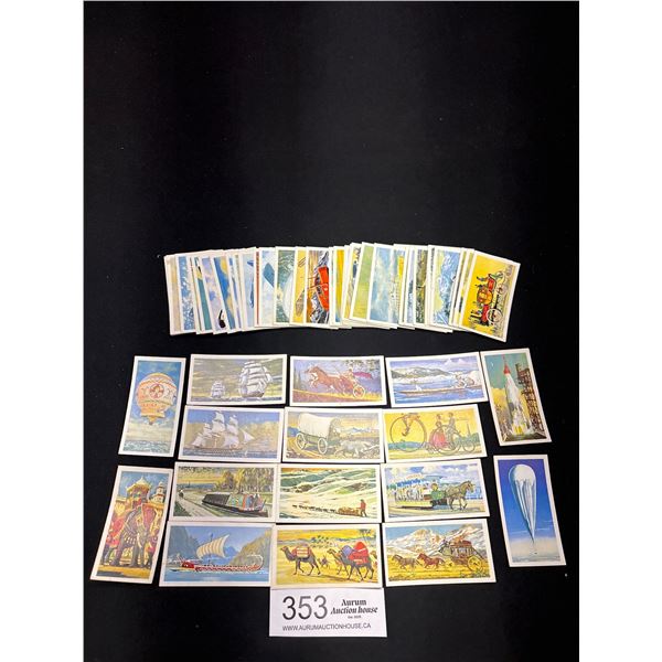 Complete Set of 50 1966 Brooke Bond Tea Cards Transport Through the Ages
