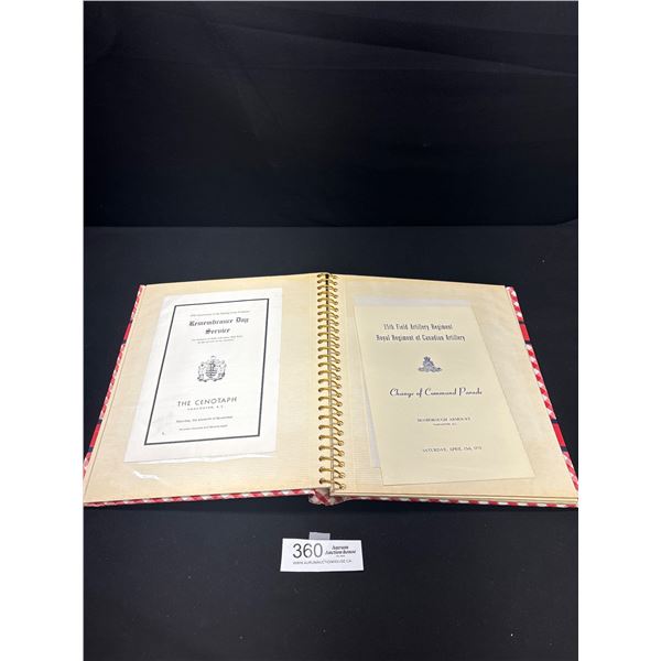 Book with 10 Military 1977-79 Items