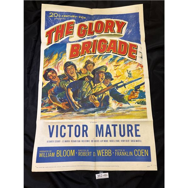 Original 1953 1-Sheet (Measures 27 x 41) Inches Glory Brigade Movie Poster