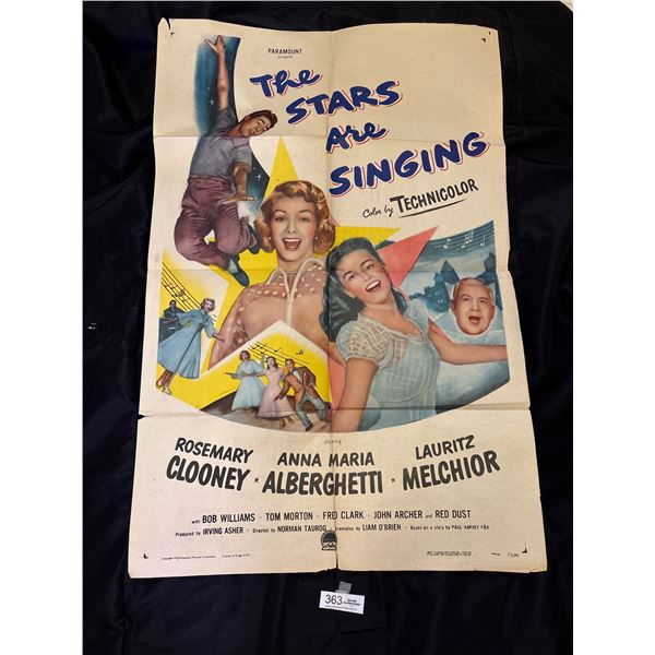 Original 1953 1-Sheet The Stars are Singing Movie Poster